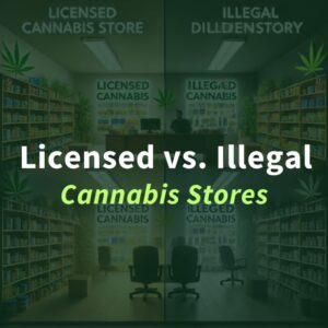 Licensed Cannabis Store vs. Illegal Cannabis Store