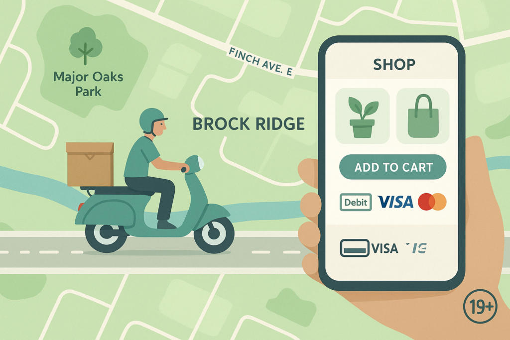 Cannabuds offers fast same-day weed delivery in Brock Ridge with online ordering and secure Visa/Debit checkout.